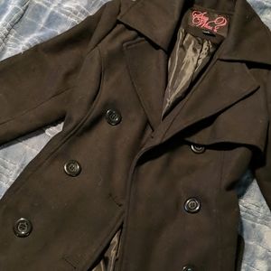 Black women's trench coat